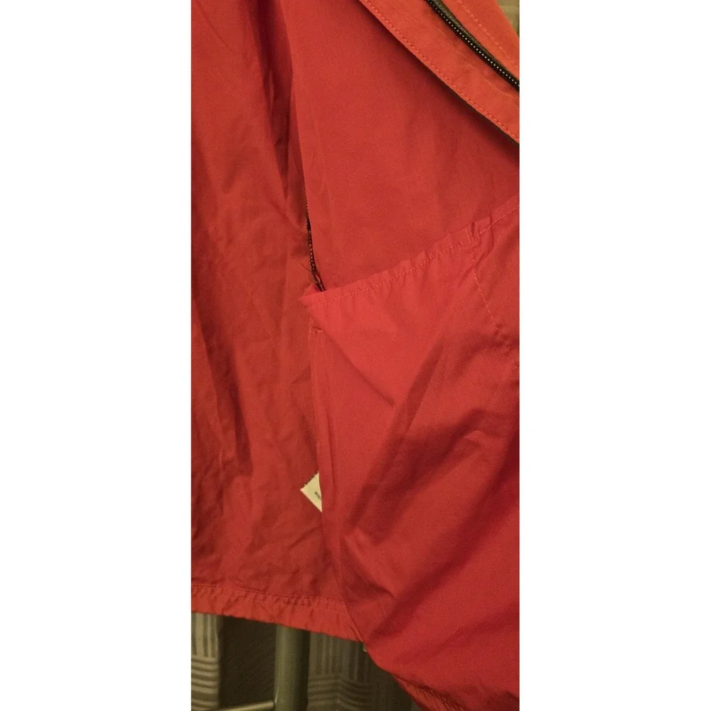 North End Mens Red Long Sleeve Full-Zip Windbreaker‎ Jacket Size Medium